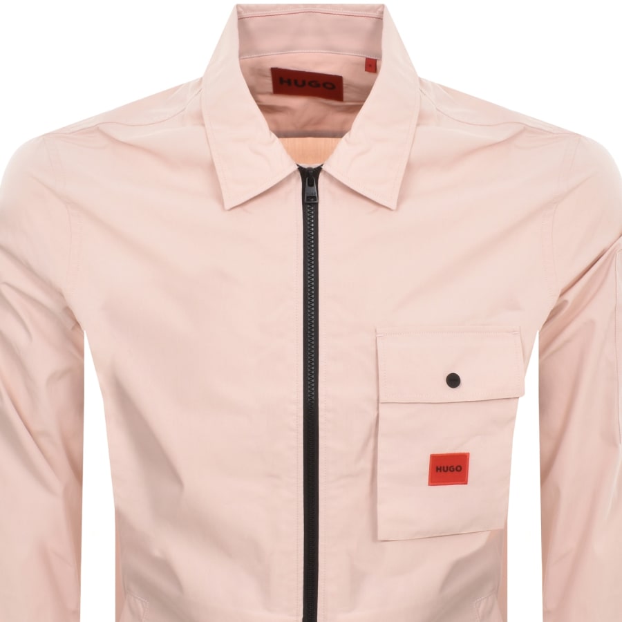 Mens pink overshirt top